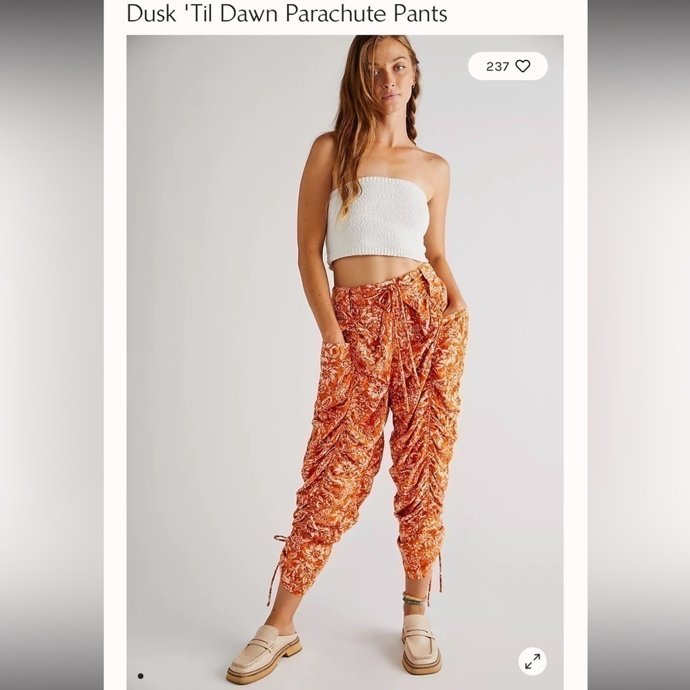 Free people linen Dusk‎ 'Til Dawn Parachute Pants